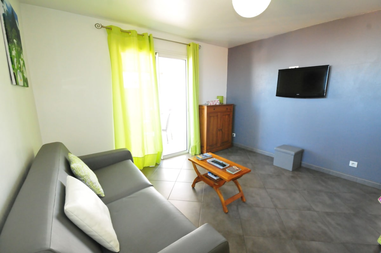 Logement F2 meublé 36 m², spacieux et lumineux à Sainte-Clotilde