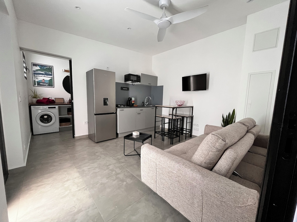 Agréable T2 meublé et équipé à Saint-Pierre de 34 m² (secteur Joli Fond)

